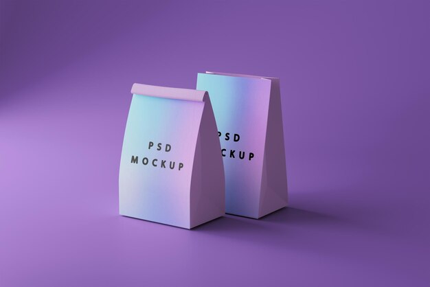 Mockup di borsa di carta psd