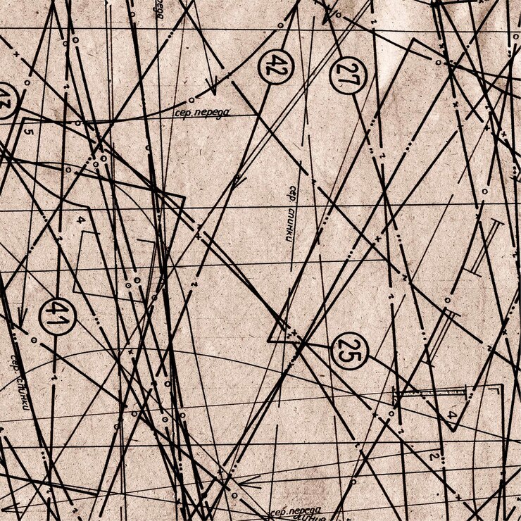 PSD psd paper blueprint on brown background