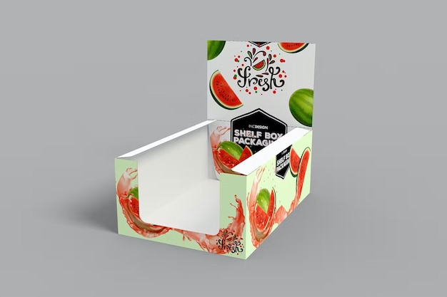 PSD paper box packaging mockup