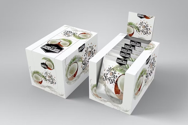 PSD paper box packaging mockup