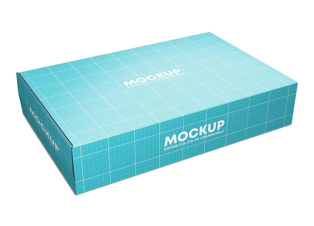 Psd paper box product packaging mockup