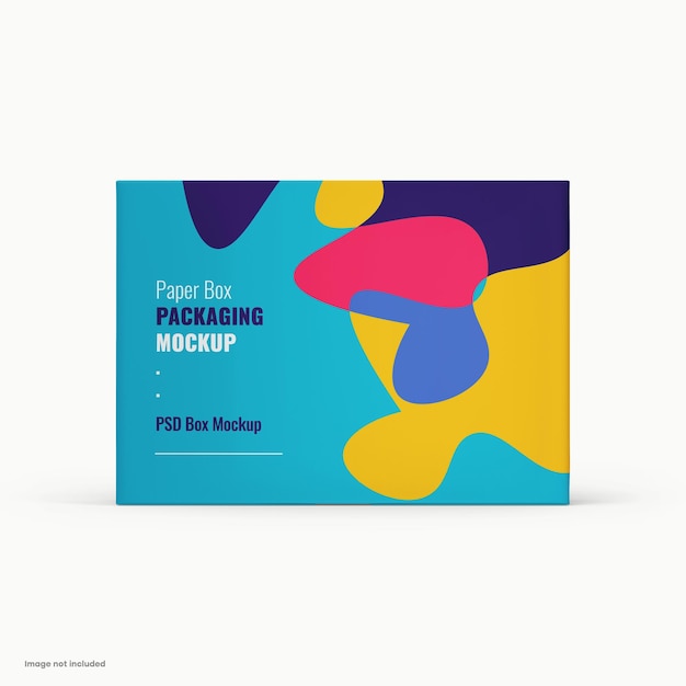 Psd paper box-verpakkingsmodel