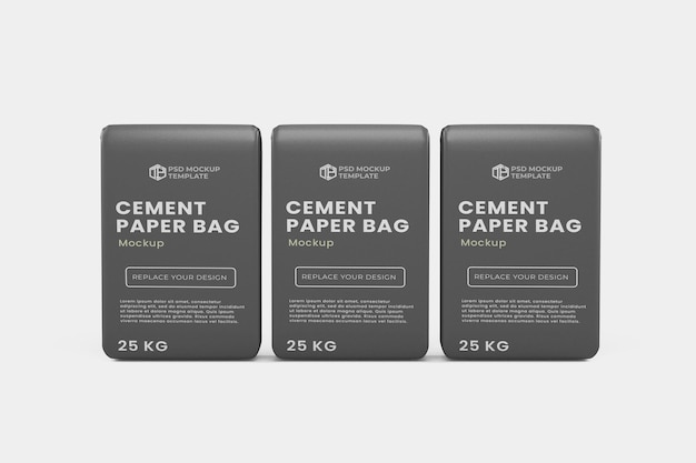 PSD psd paper cement bag mockup