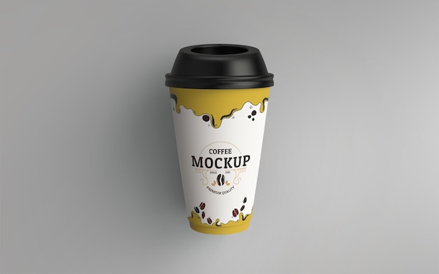 Mockup di tazza da caffè di carta psd