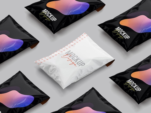 PSD a psd parcel bag mockup