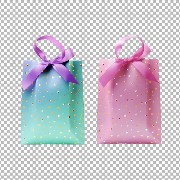 PSD psd party_gift_bags isolati su sfondo trasparente png cutout