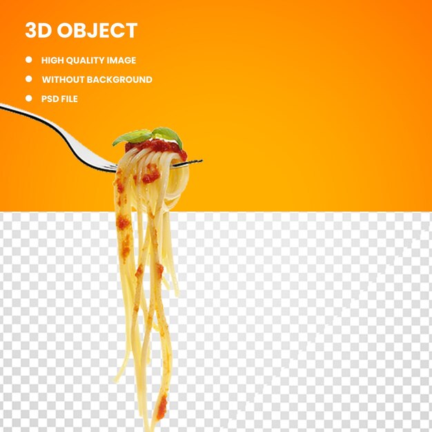 PSD psd pasta on fork