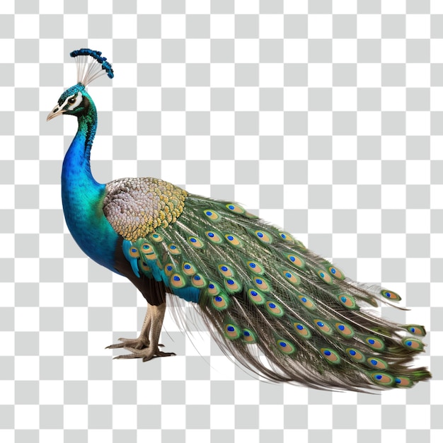 Psd peacock transparent background