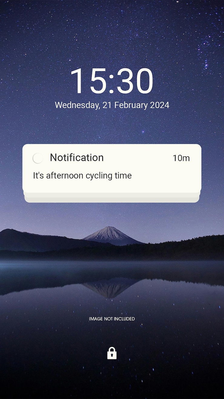 PSD psd phone notification reminder design for social media and instagram story template