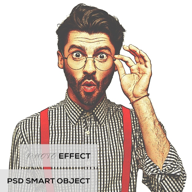 PSD psd photo smart object effect mockup