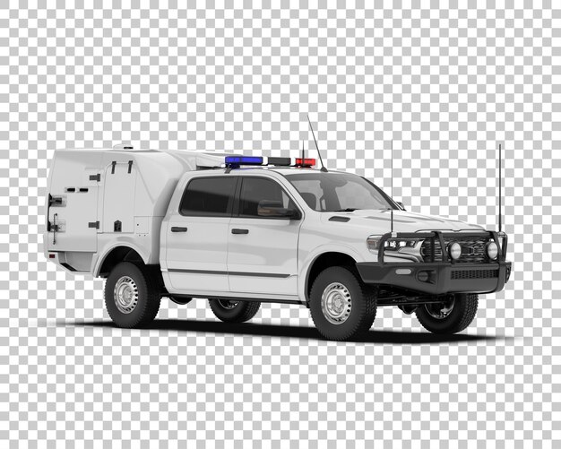 PSD psd pickup truck mock up isolated on transparent background 3d rendering illustration