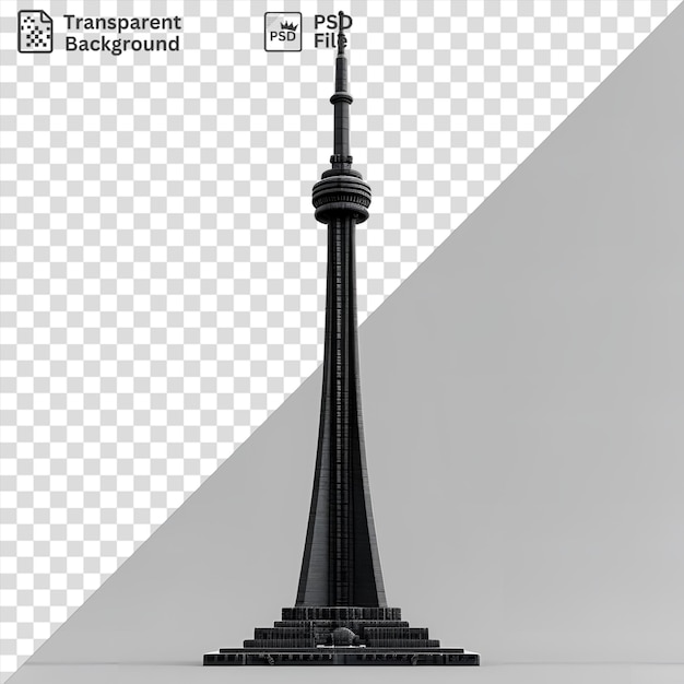 PSD psd picture 3d model of the cn tower