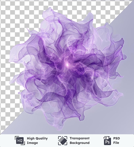 PSD Псд изображение абстрактные энергетические поля векторный символ аура фиолетовый и серый фрактальный изображение для использования в качестве фона или обоев