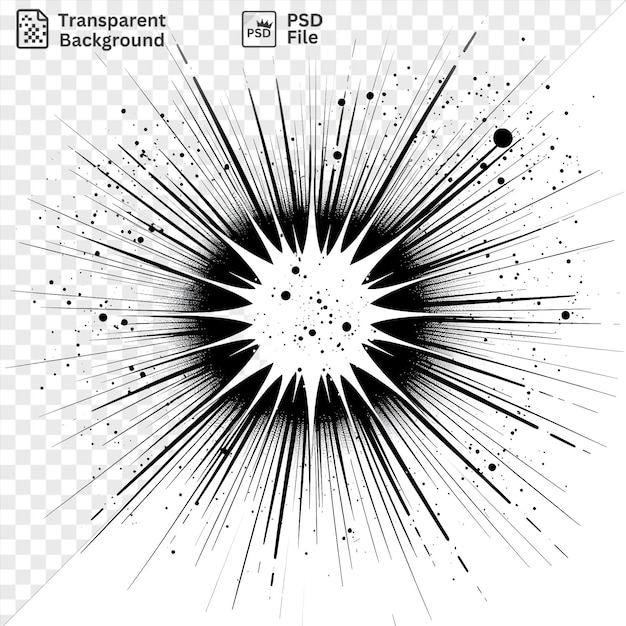 PSD immagine psd astratto starburst splashes simbolo vettoriale nova sfondo isolato