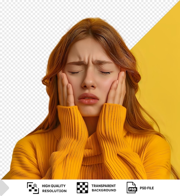 PSD psd picture bring on the painkillers studio shot of a young woman experiencing a headache png psd