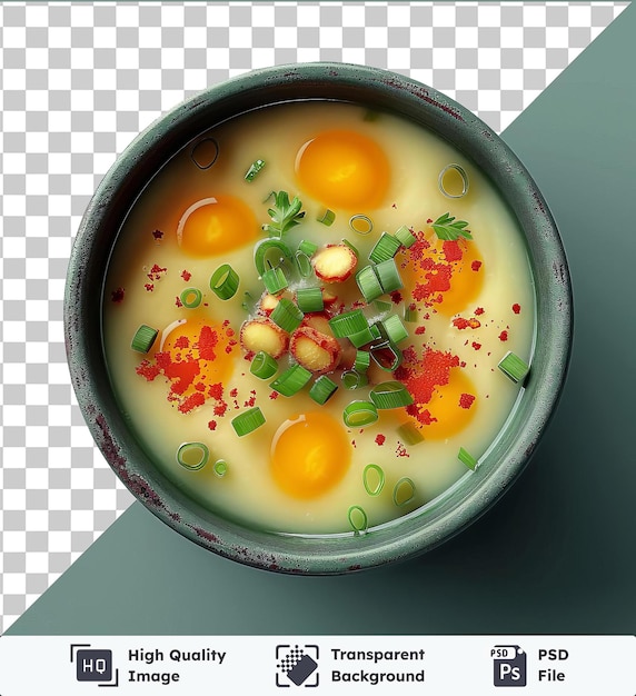 PSD psd picture chawanmushi in a bowl of soup