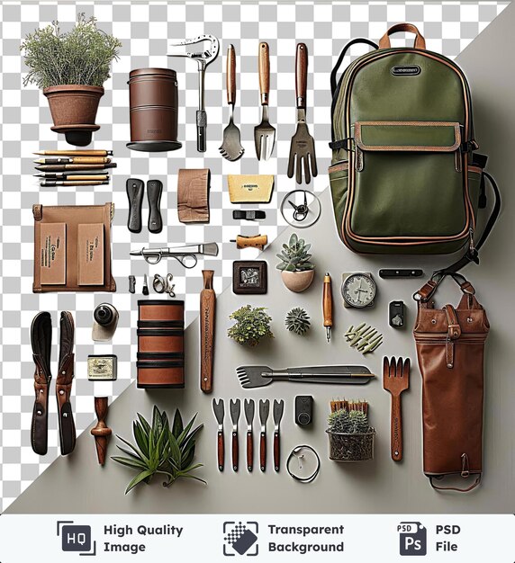 PSD psd picture gardening tools set the design store