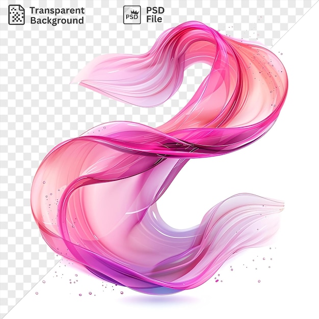PSD psd picture liquid neon waves vector symbol vibrant pink and purple color splashing in the ocean