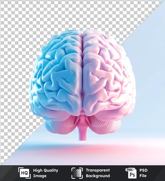 PSD psd picture mockup of a human brain with blood dripping from it