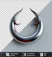 PSD psd picture navel piercings on a silver dragon head