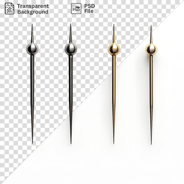 PSD psd picture realistic photographic acupuncturists needles and a pair of scissors on a isolated background with a metal and silver handle visible in the foreground