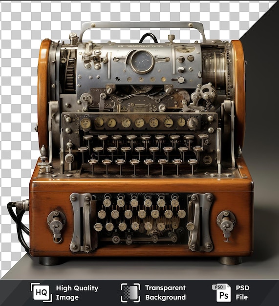PSD psd picture realistic photographic cryptologist _ s enigma machine