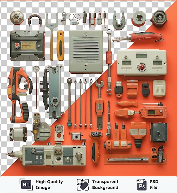 Psd картина реалистичная фотографическая инструменты электрика