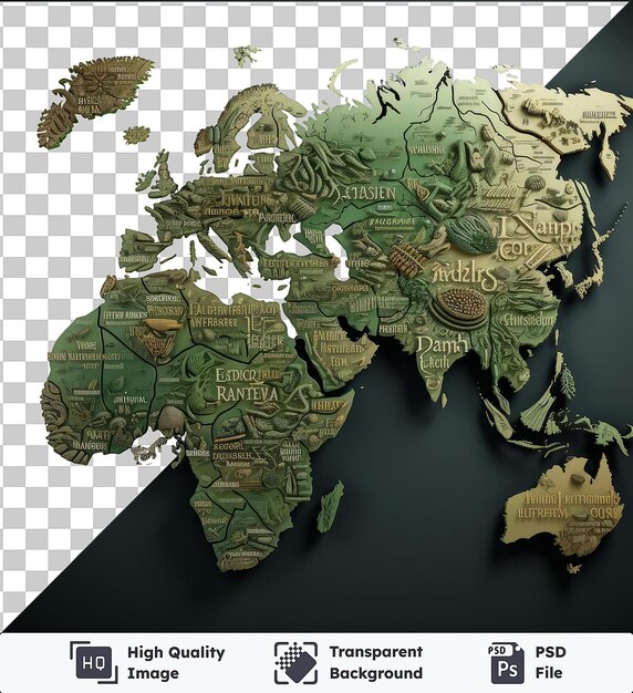 PSD psd picture realistic photographic linguist_s linguistic map