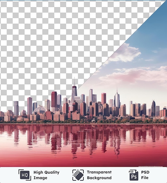 Psd picture realistic photographic urban planner _ s city skyline the city