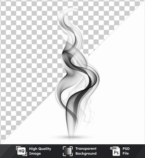 PSD psd picture smoke wisps vector symbol ghostly grey smoke on a isolated background