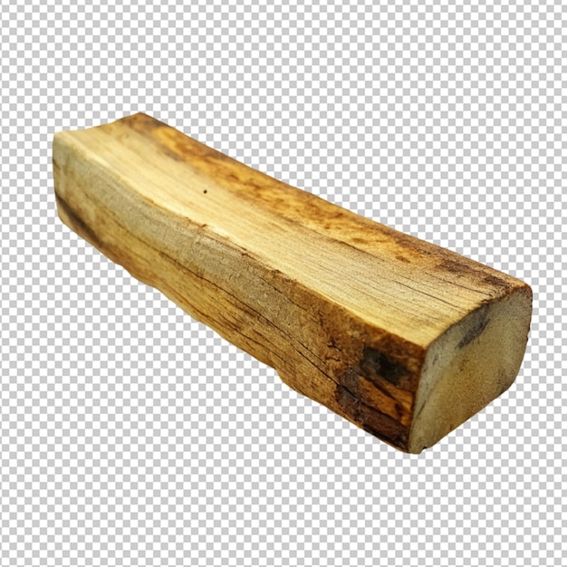 PSD psd of piece of wood on transparent background