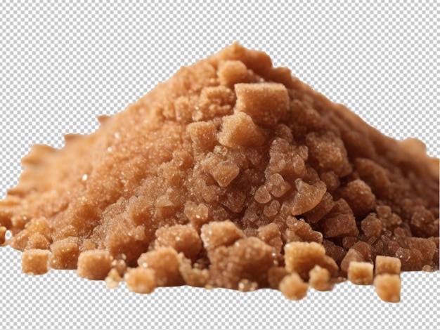 PSD psd of a pile of brown sugar