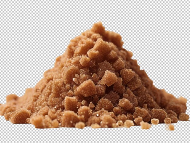 PSD psd of a pile of brown sugar