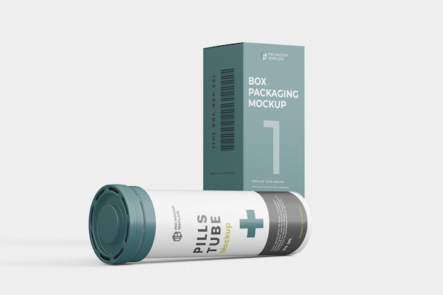 Psd pill bottle mockup