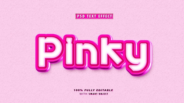 PSD psd pinky style text effect