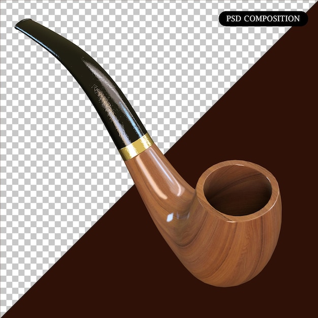 PSD psd pipe isolated 3d render