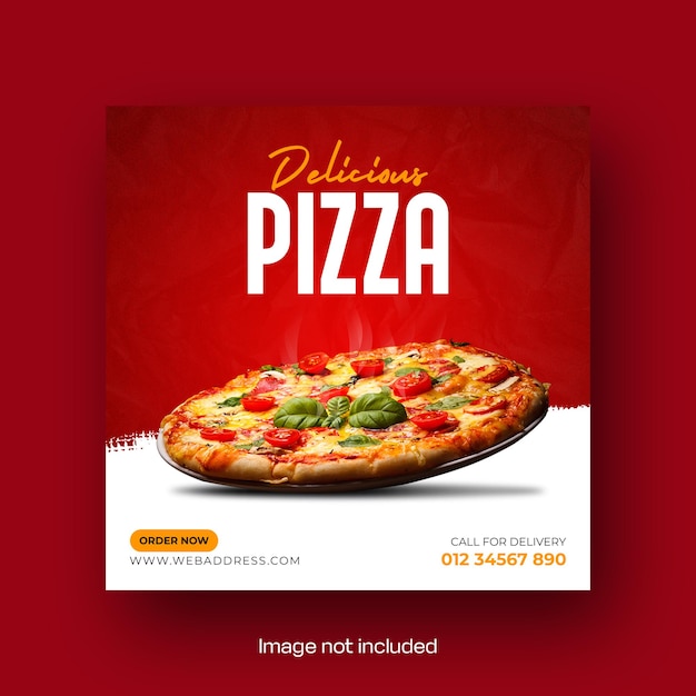 Дизайн плаката для пиццы PSD