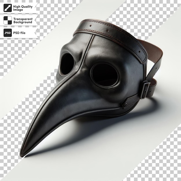 PSD psd the plague doctor mask on transparent background with editable mask layer