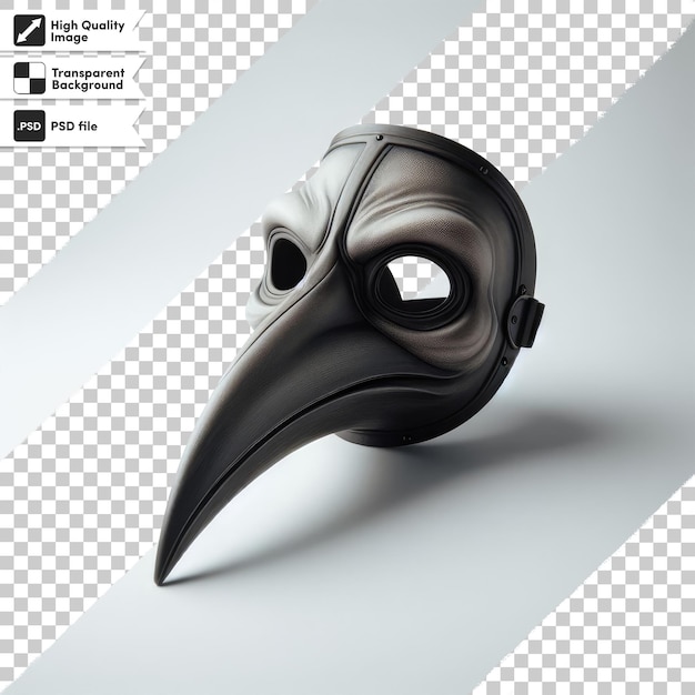 PSD psd the plague doctor mask on transparent background with editable mask layer