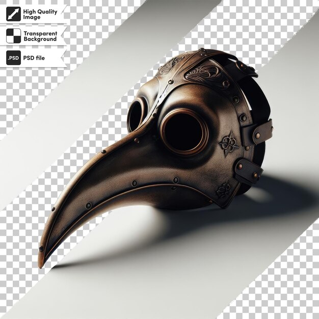 PSD psd the plague doctor mask on transparent background with editable mask layer