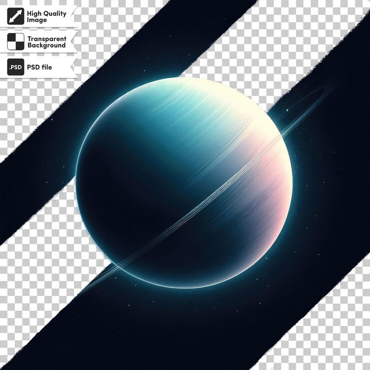 PSD psd planet on transparent background