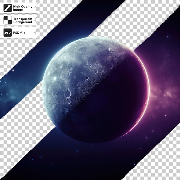 Psd planet on transparent background