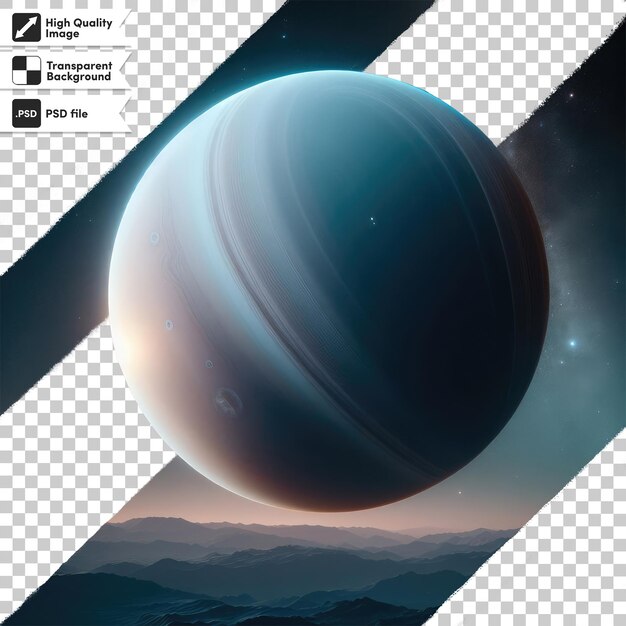 PSD psd planet on transparent background