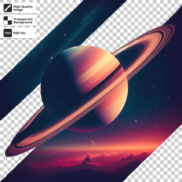 PSD psd planet on transparent background