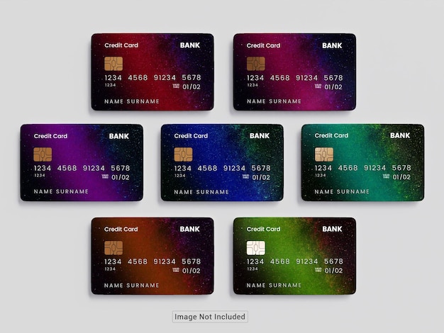 PSD psd plastic credit card mockup