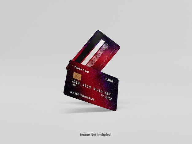 PSD plastic credit card mockup