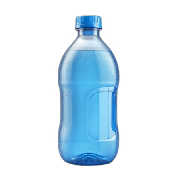 PSD plastikowej butelki na białym tle