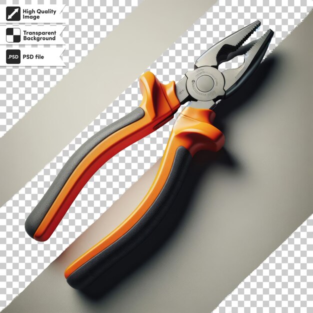 Psd pliers on transparent background