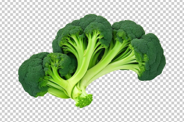 Psd png fresh green broccoli isolated on transparent background 1