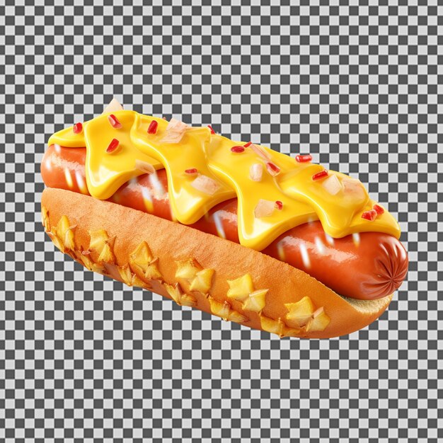 PSD psd png image of a tasty pineapple hotdog